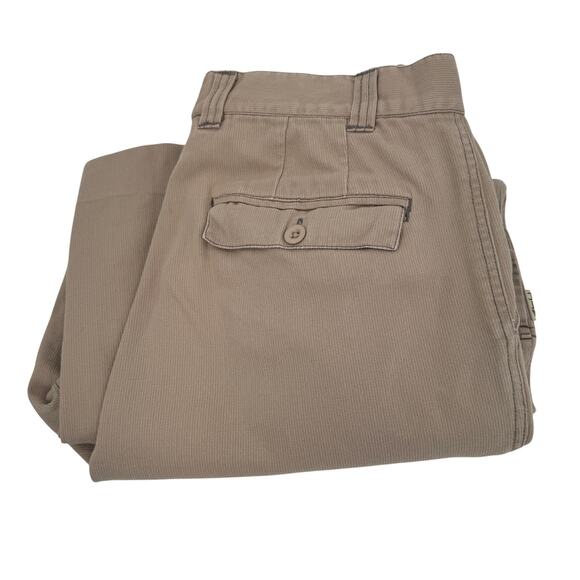 Adirondack Trading Pants Mens 38 (36x29 ACTUAL) Cargo Khaki Tan Texture Vintage - Picture 1 of 7
